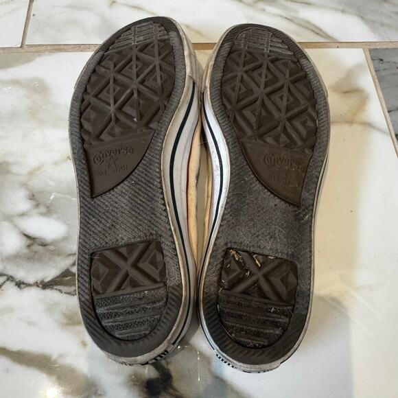 Converse All Star Women's Cream Sneakers Size 9 Stretchy Back Easy Slip On - Picture 9 of 10